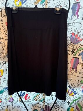 Viscose/ spandex pill on flare skirt